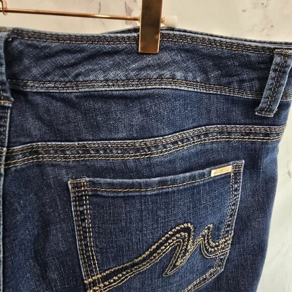 Seven Melissa Mccarthy Jeans Womens 18W Crop Denim Dark Wash Mid Rise - Picture 11 of 12